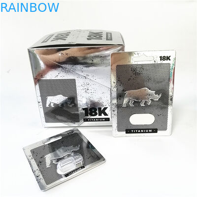 Özel baskı kağıt kartlarını görüntüle yırtma çentikli hat kutuları Blisterli Pembe Pussycat kart kutusu