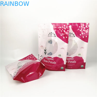 0.125oz 3.5g Çiçek Tozu CYMK Stand Up Fermuarlı Çanta