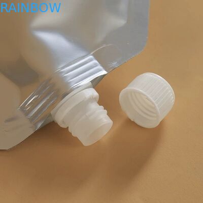 Gümüş düz ağızlı kese ambalaj folyosu ayağa kalkar Sanitizer sıvı bira içeceği ağzı paketleri