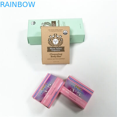 Özel baskılı kağıt kutu ambalajı Hediye Kutuları Sıcak Yaldız UV Kaplamalı sabun kutuları