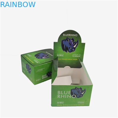 Çevre Dostu Ekran Kağıt Kutusu, Hediye Paketi Kutusu Rhino CBD Yağ Şişesi Enerji Barı Ambalaj kutusu