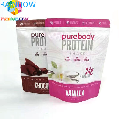 Toz için özel Baskılı Doypack kilitli ambalaj poşetleri alüminyum folyo gıda saklama çantası