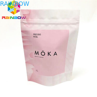 Vücut fırçalama ayağı kilitli kese yırtma çentikli yeniden kullanılabilir ambalaj çantası özelleştirilmiş poşetler