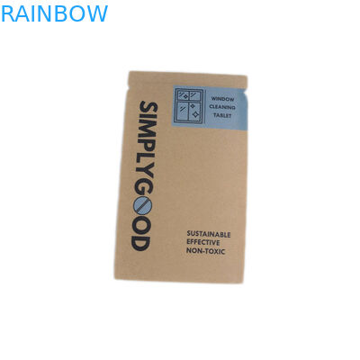 Kozmetik ambalajlar için Geri Dönüştürülebilir Malzeme Kahverengi Kraft Özel Kağıt Torbalar