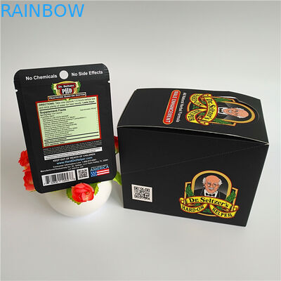 Temizle Ön Açılıp Kapanabilir Mylar Torbalar Kurutulmuş Çiçekler İçin Kilitli Koku Korumalı Kese Gıda Vitaminleri Sakızlar Atıştırmalıklar Depolama