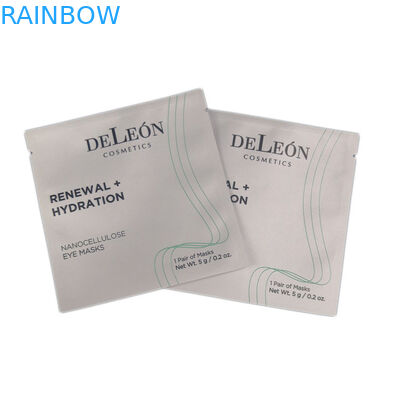 Beyaz Küçük Torbalar Özel Baskı Tasarımı Lamine Folyo Kozmetik Ambalaj Torbası