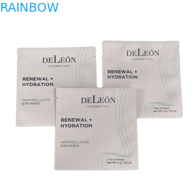 Beyaz Küçük Torbalar Özel Baskı Tasarımı Lamine Folyo Kozmetik Ambalaj Torbası