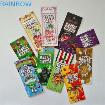 3.5g 1 / 8oz Koku Geçirmez Sabotaj Belirgin Zip Kilit Çocuk Kenevir Çiçek CBD Gummies Ambalaj Için Dayanıklı Çıkış Mylar Çanta