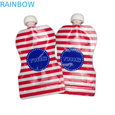 Küçük Kapaklı / Nozullu Sıvı İçin Ny Malzeme Emzikli Torba Ambalajı