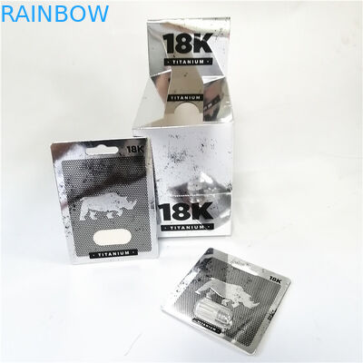 Özel yapılmış erkek geliştirme blister hapı ambalajı Pembe Pussycat kart kutusu