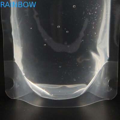 Özelleştirilmiş Sıcak Satış 50ml / 250ml Şeffaf Enerji Sıvı Emzikli Ambalajlı İçecek Kılıfı ile Stand Up Kılıfı