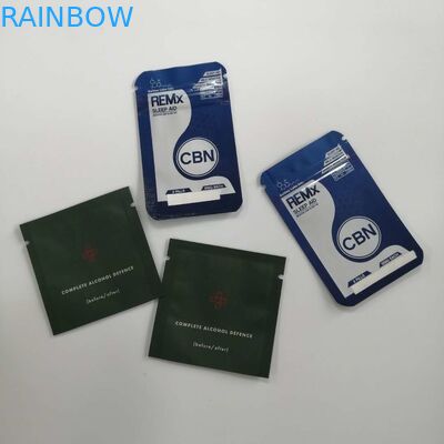 Kilo vermek sağlık Hap Ambalajı Koku Korumalı alüminyum folyo Tohum Tozu Örneği için boş çay poşeti