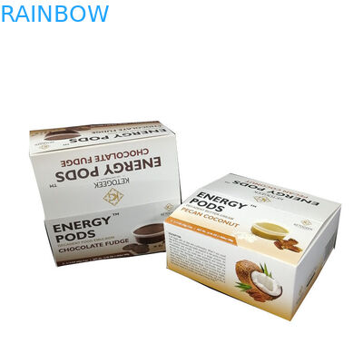 Çevre Dostu Geri Dönüşüm Gıda Sınıfı Özel Baskı Karton Protein Bar Sayacı Kurutulmuş Hindistan Cevizi Ekran Kutusu