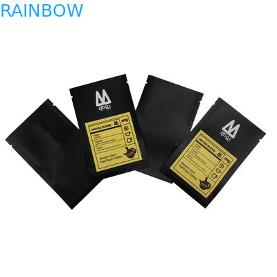 Şeker Kahve Çekirdeği Plastik Torba Baskı için Üç Taraflı Sızdırmazlık Torbası Düz ​​Kese Gıda Ambalaj Torbası