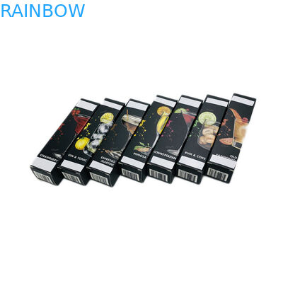 Parfüm / CBD Yağ Ambalajı İçin Siyah Mat Uv Baskı Özel Kağıt Kutusu