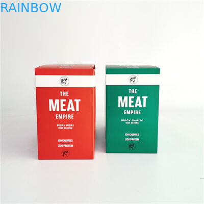 Beef Biltong İçin Ofset Baskı Yırtık Kağıt Kutusu