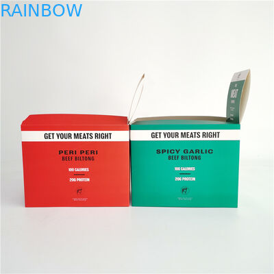 Beef Biltong İçin Ofset Baskı Yırtık Kağıt Kutusu