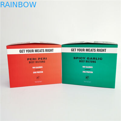 Beef Biltong İçin Ofset Baskı Yırtık Kağıt Kutusu