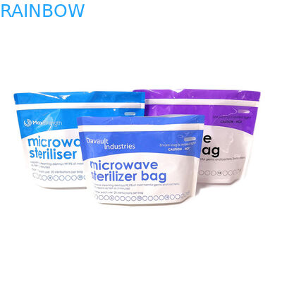 BPA Ücretsiz Yüksek Standart Steril Stand Up Plastik Bebek Maması saklama çantası Çanta Emzirme Nipeli Sterilizatör Torbaları