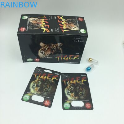 Cinsel Güç Kapsül Ambalajı CMYK 350g 3D Blister Kartları