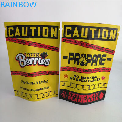 Özelleştirilmiş 3.5g Kurabiye Somunu Ot Stand Up Fermuarlı Kese Plastik Şeker Torbası 7g 18g 24g