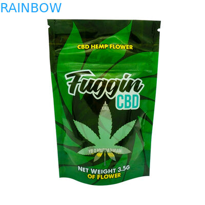 Açılıp kapanabilir Ot CBD VMPET 180mic Mylar Stand up Kılıfı