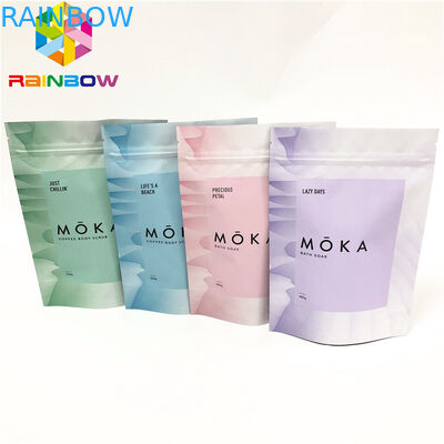 Matt Finishing Gravnre Printing 5x7 '' kilitli Ambalaj Torbaları