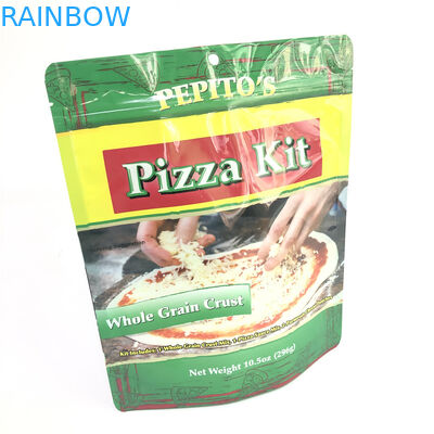 Cusromized Plastik Torba Gıda Sınıfı Ambalaj Pizza Mylar Gıda Paketleme Torbası İçin Çanta Standı