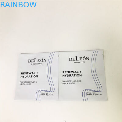 Düz Beyaz Maske Çantası Özelleştirilmiş Kozmetik Numune Küçük Poşet Numune Krem Paketleme Çantası