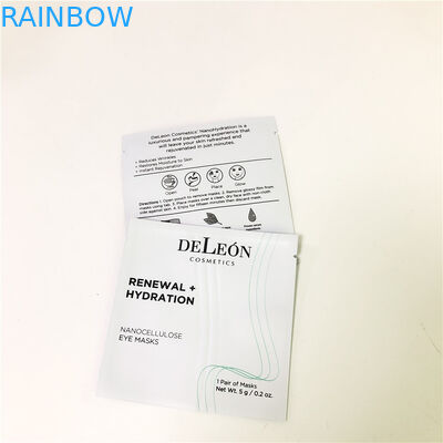 Düz Beyaz Maske Çantası Özelleştirilmiş Kozmetik Numune Küçük Poşet Numune Krem Paketleme Çantası