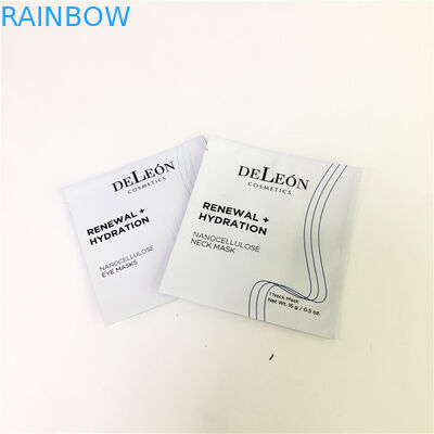 Düz Beyaz Maske Çantası Özelleştirilmiş Kozmetik Numune Küçük Poşet Numune Krem Paketleme Çantası