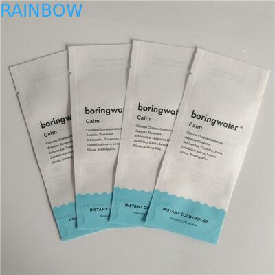 Gıda Sınıfı Biyobozunur Kare Alt Yan Körüklü Kahve Çay Patlamış Mısır Packa için Kalay Kravatlı Kraft Kağıt Torba Mylar Çanta