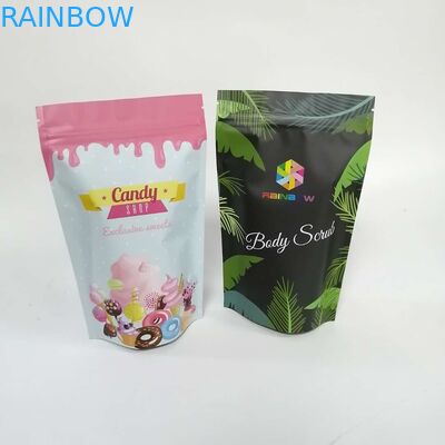 Body Scrub Folyo Kaplı Gravür Baskı Özel Kağıt Torbalar 200mic