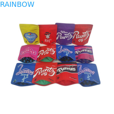 Gemiye Hazır Koku Korumalı 3.5g Kese Folyo Fermuar Yumuşak Dokunuşlu Yenilebilir Açılıp Kapanabilir Esrar Çiçek Ambalajı Mylar Çanta