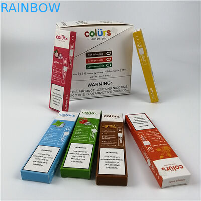 Vape Kalemler Cmyk Hologram Kağıt Kartı Blister Kutuları Sıcak Damgalama