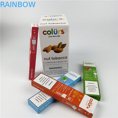 Vape Kalemler Cmyk Hologram Kağıt Kartı Blister Kutuları Sıcak Damgalama