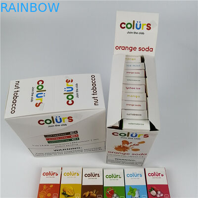 Vape Kalemler Cmyk Hologram Kağıt Kartı Blister Kutuları Sıcak Damgalama