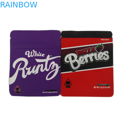 Özel baskılı fermuarlı kenevir ambalajı geri dönüştürülebilir çerezler paketleme çantası / Koku geçirmez kenevir tohumu paketleme çantası