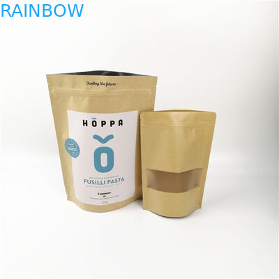 Kraft Kağıt Stand Up CYMK 6oz 8oz Snack Torba Ambalajı