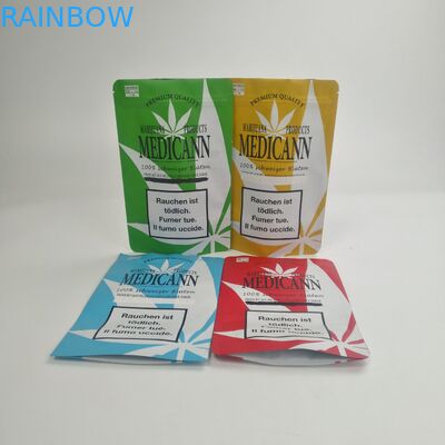 ADEDI 100 adet çocuk geçirmez kese koku geçirmez mylar çanta çocuk çiçek CBD sakızlı çerezler için dayanıklı çıkış çantası ambalaj