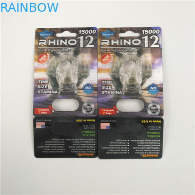 Stiff Rox Erkek Geliştirme Hapı Gergedan 69 Blister 3d Kart Ekran Kutusu