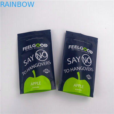 Atıştırmalıklar Yiyecek Mylar 110mic Fermuarlı Ayaklı Torbalar Özel Logo