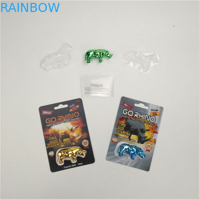 Parlak sonlandırma Geliştirme Rhino 7 9x12cm 3D paketleme kartı