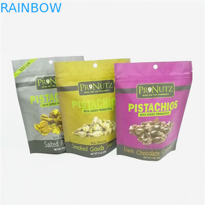 Matt Finishing Geri Dönüştürülebilir MOPP VMPET Stand Up Kilitli Torbalar