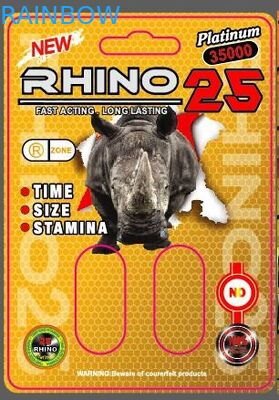 Geri dönüştürülebilir CMYK Rhino 69 3D Hap Paketleme Kartı