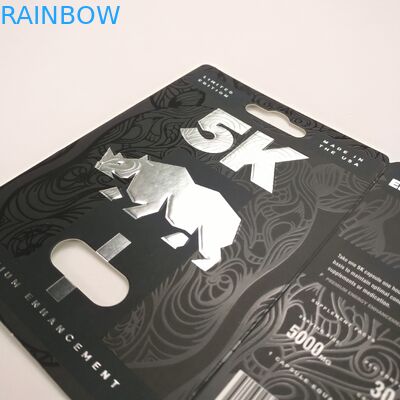 Parlak Yüzey 9x12cm Rhino Kapsül Blister Kağıt Kartları