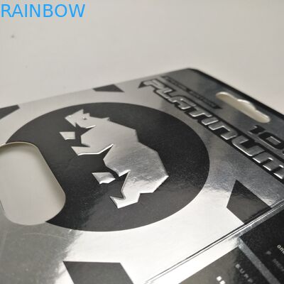 Parlak Yüzey 9x12cm Rhino Kapsül Blister Kağıt Kartları