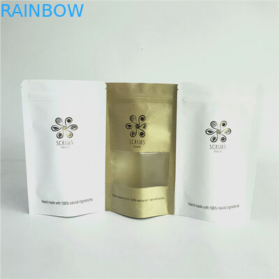 Sıcak Baskı Stand Up 110 Mikron MOPP Kraft Kağıt Torbalar