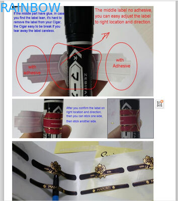 CMYK Renkli 70mic Altın Damgalama Shrink Sleeve Etiketleri