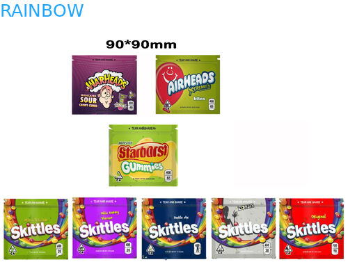 3,5g 7g CBD Bitkisel Tütsü Ambalaj Torbası Şeffaf Pencereli